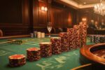 Fichas en progresión en mesa de ruleta
