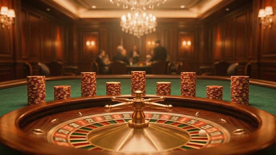 Apuestas equilibradas en mesa de ruleta