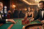 Fichas dispuestas en patrón progresivo en ruleta